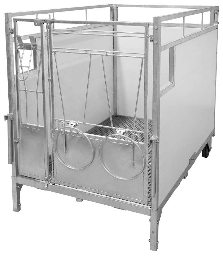 KERBL Kälberbox Premium mit schwenkbarem Boden